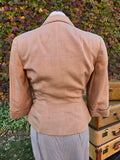 Vintage 40s Tailored Brown Suit Jacket