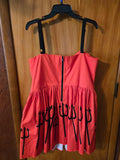 Gently Used Oblong Box Red Devil Pitchfork Dress