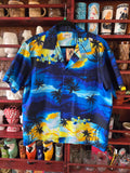 Vintage 60s Blue Helena's Hawaiian Shirt