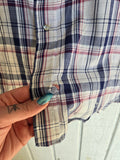 Unforgiven Upcycled Blue Rose Plaid Western