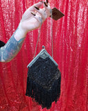 Antique Victorian Glass Beaded Purse