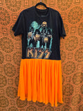 Unforgiven Upcycled Kiss Halloween Tshirt Dress