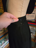 Vintage 50s black jumper dress Deep V Pinafore