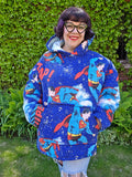 Unforgiven Upcycled Superman Blanket Hoodie
