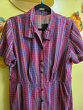 NotTooShabby Vintage 50s Red Plaid Dress