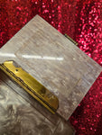 Vintage Rialto Brown Lucite Purse AS IS