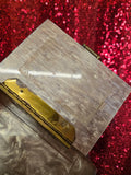 Vintage Rialto Brown Lucite Purse AS IS