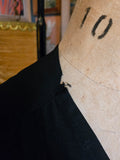 Vintage 50s black jumper dress Deep V Pinafore