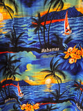 Vintage Y2K Blue and Orange Bahamas Shirt
