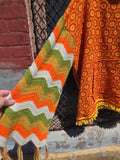 Unforgiven Upcycled Yellow Fringe Afghan Hoodie
