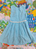 Studio 48 Kids Blue Checkered Dress