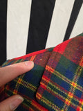 Vintage 60s Wool Plaid Coat