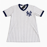 Vintage New York Yankees V-Neck Baseball Ringer Tee