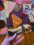 Vintage 1940s Scrap Fabric Quilt