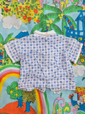 Vintage kids terrycloth swimsuit cover cabana jacket
