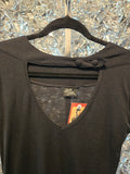 Gently Used Rock Steady Black Cut Out Top