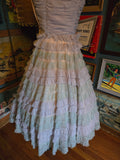 Vintage 50s Blue tulle cupcake prom dress