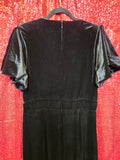 Gently Used Black Velvet Jumpsuit