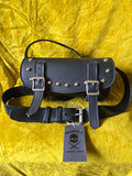 Unforgiven Upcycled Round Motorcycle Bag Purse