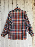 Unforgiven Upcycled Rose Orange Green Plaid Western