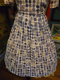 Vintage 60s Purple and White Rose & floral dress