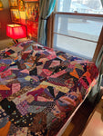 Vintage 1940s Scrap Fabric Quilt