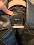 Vintage 1990s Black Leather Coat