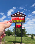Unforgiven Cuntry Girls Gas Station Vinyl Sticker