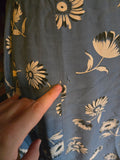 Vintage 40s blue and white floral romper and skirt set