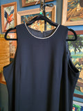 Vintage 70s Black formal dress with Rhinestones