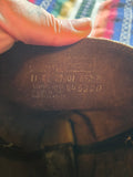 Vintage 70s Brown Leather Biker Boots Men's 11