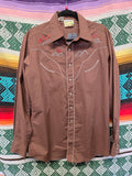 Vintage Rockin K Western Button Up