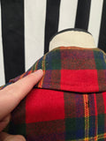 Vintage 60s Wool Plaid Coat