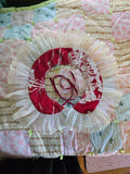 Unforgiven Vintage Quilt White Lace Clown Collar