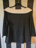 Gently Used Steady Clothing black long sleeve sailor top