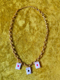 Red's 'The Gambler' Gold Chain Ace Card Necklace