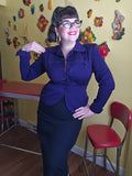 LG Vintage 1940's Purple Travel Suit Jacket