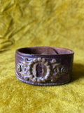 Unforgiven Upcycled Keyhole Leather Belt Cuff