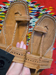 Vintage Leather Toe Loop Sandal