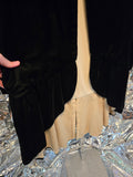 Vintage 1930s Black Velvet Coat