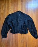 Antique 1900's Victorian Pleated Black Jacket