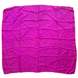 Vintage 60s Magenta Pink Pure Silk Square Scarf