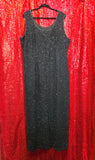 Vintage 90s Black Beaded Maxi Dress
