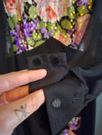 Vintage Volup Black Floral Maxi Dress