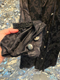 Gently Used Black Brocade Victorian Jacket