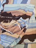 Vintage 70s Mountain Sky Double Sheet Set