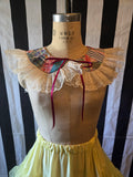 Unforgiven Vintage Quilt White Lace Clown Collar