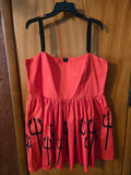 Gently Used Oblong Box Red Devil Pitchfork Dress