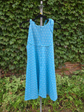 Vintage 60s Blue Polka dot dress