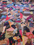 Vintage 1940s Scrap Fabric Quilt